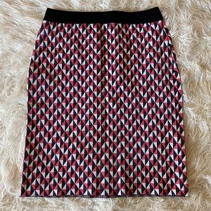 Kate Spade Geometric Multicolor Knit Skirt Size M